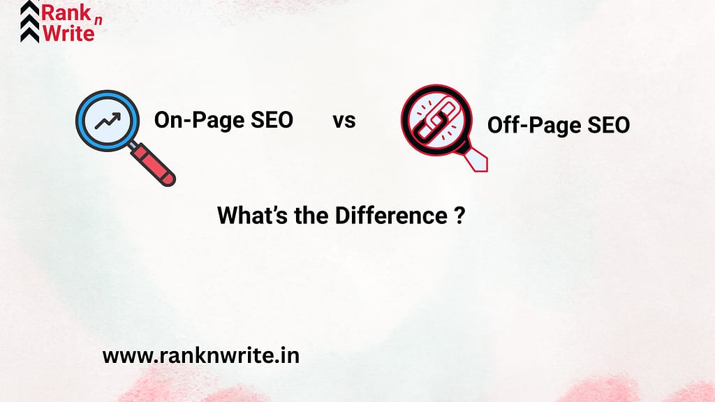on-page seo and off-page seo